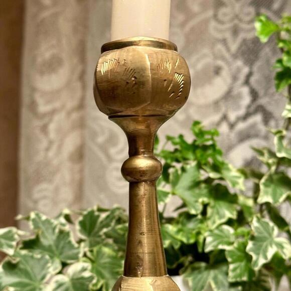 Vintage Elegant Gold Candle Holders - Picture 7 of 9